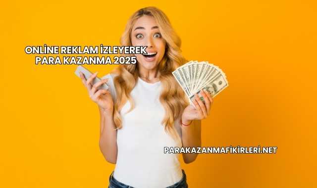 Online Reklam İzleyerek Para Kazanma 2025