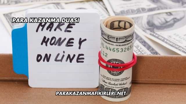 Para Kazanma Duası