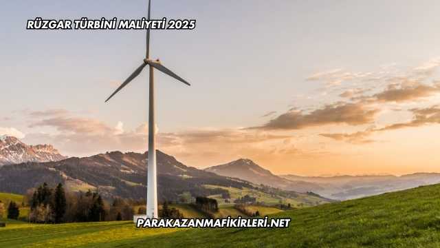 Rüzgar Türbini Maliyeti 2025