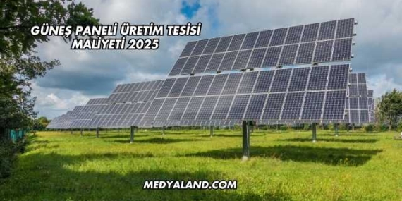 Güneş Paneli Üretim Tesisi Maliyeti 2025