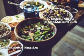 100 Kişilik Tabldot Yemek Maliyeti 2025