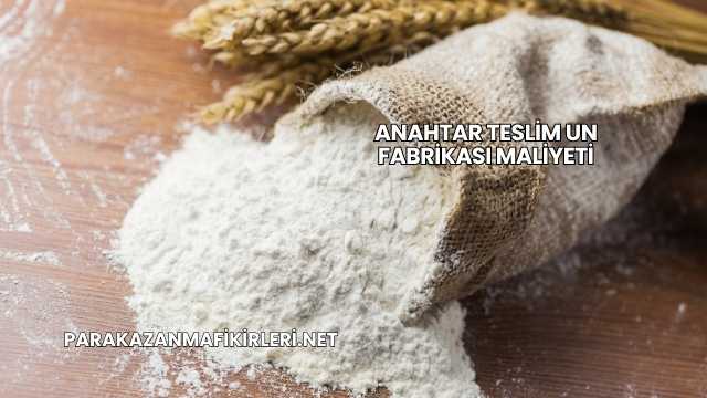 Anahtar Teslim Un Fabrikası Maliyeti