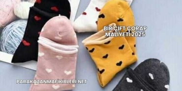 Bir Çift Çorap Maliyeti 2025