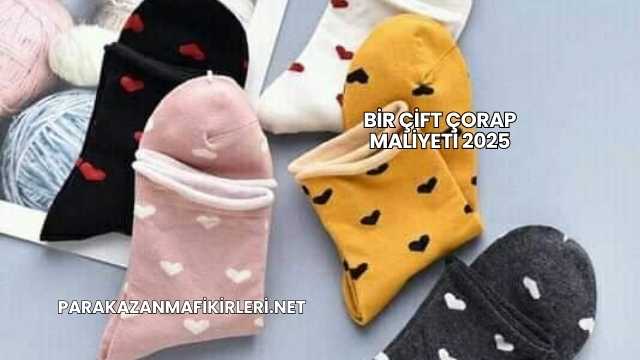 Bir Çift Çorap Maliyeti 2025