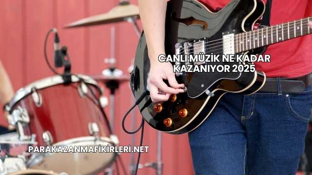Canlı Müzik Ne Kadar Kazanıyor 2025