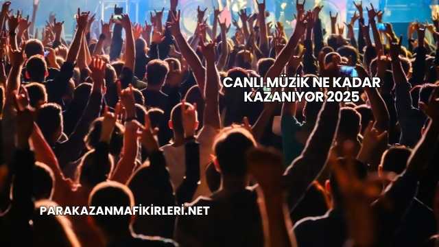 Canlı Müzik Ne Kadar Kazanıyor 2025