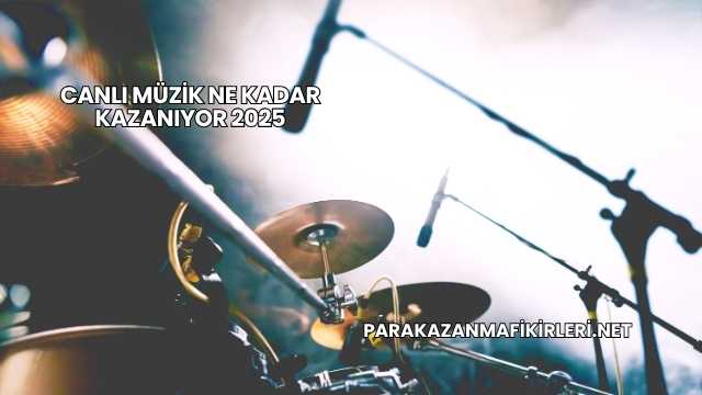 Canlı Müzik Ne Kadar Kazanıyor 2025