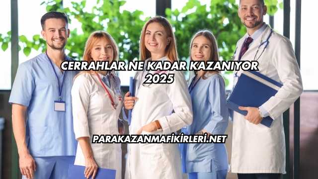 Cerrahlar Ne Kadar Kazanıyor 2025