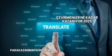 Çevirmenler Ne Kadar Kazanıyor 2025