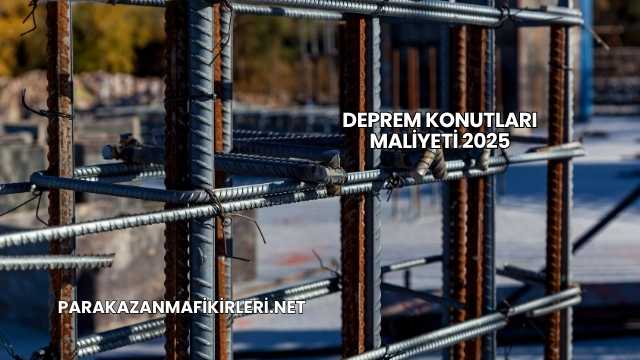 Deprem Konutları Maliyeti 2025