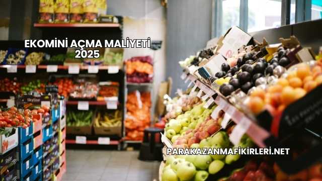 Ekomini Açma Maliyeti 2025