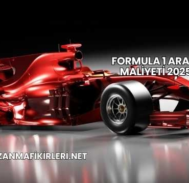 Formula 1 Aracı Maliyeti 2025