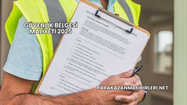 Güvenlik Belgesi Maliyeti 2025