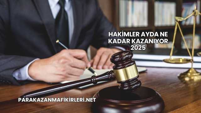 Hakimler Ayda Ne Kadar Kazanıyor 2025
