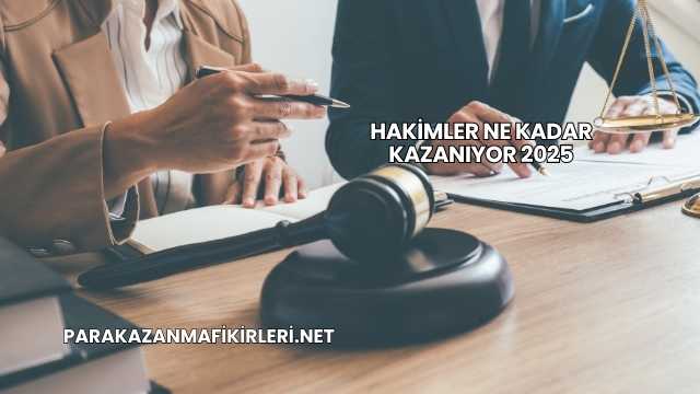 Hakimler Ne Kadar Kazanıyor 2025
