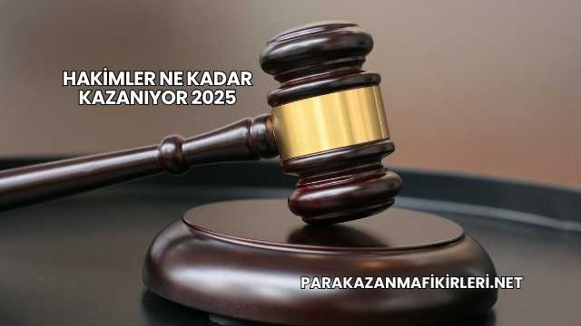 Hakimler Ne Kadar Kazanıyor 2025
