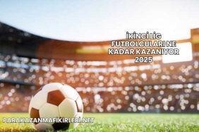 İkinci Lig Futbolcuları Ne Kadar Kazanıyor 2025