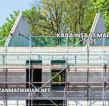 Kaba İnşaat Maliyeti 2025
