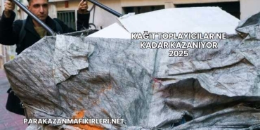Kağıt Toplayıcılar Ne Kadar Kazanıyor 2025