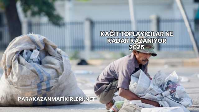 Kağıt Toplayıcılar Ne Kadar Kazanıyor 2025