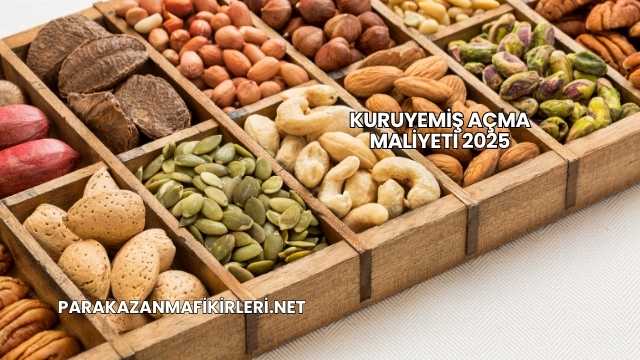 Kuruyemiş Açma Maliyeti 2025