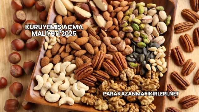 Kuruyemiş Açma Maliyeti 2025
