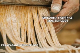 Makarna Fabrikası Maliyeti 2025