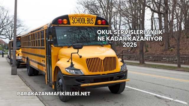 Okul Servisleri Aylık Ne Kadar Kazanıyor 2025