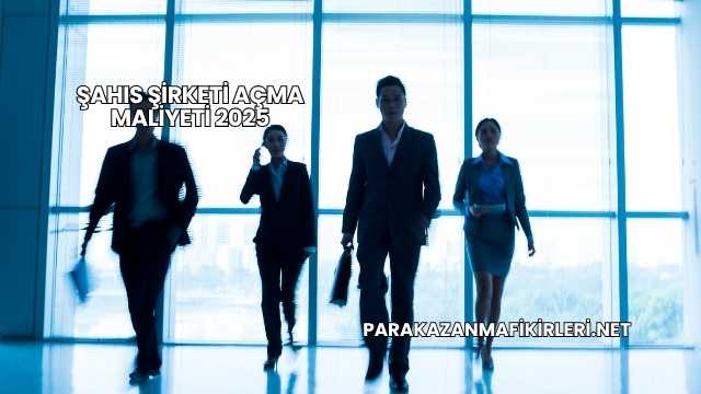 Şahıs Şirketi Açma Maliyeti 2025