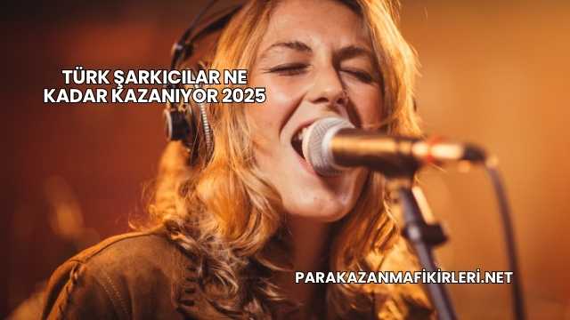 Türk Şarkıcılar Ne Kadar Kazanıyor 2025