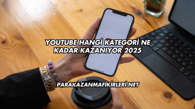Youtube Hangi Kategori Ne Kadar Kazanıyor 2025