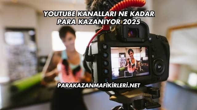 Youtube Kanalları Ne Kadar Para Kazanıyor 2025