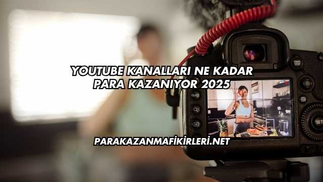 Youtube Kanalları Ne Kadar Para Kazanıyor 2025